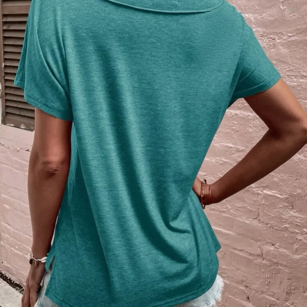 Black V Dolman Sleeve Top - Picture 5 of 16